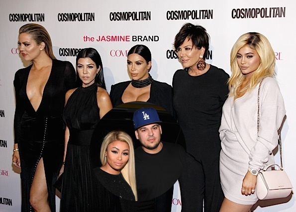 Khloe Kardashian, Kourtney Kardashian, Kim Kardashian, Kris Jenner and Kylie Jenner // Blac Chyna, Rob Kardashian