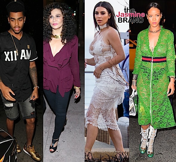 DeAngelo Russell, Tina Lawson, Kim Kardashian, Rihanna