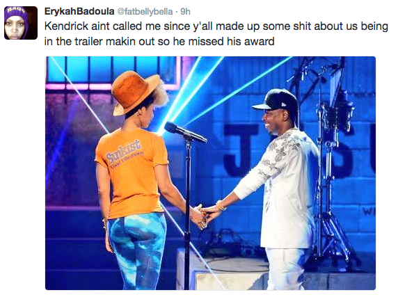 Erykah Badu Shuts Down Kendrick Lamar Hook Up Rumors