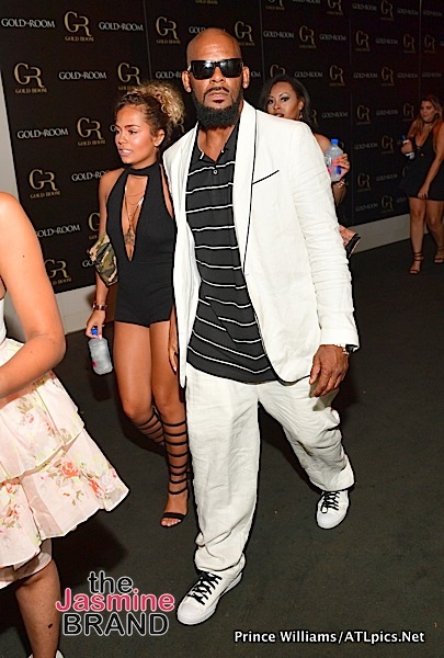 R.Kelly & New Girlfriend Halle Calhoun Party in ATL [Photos]