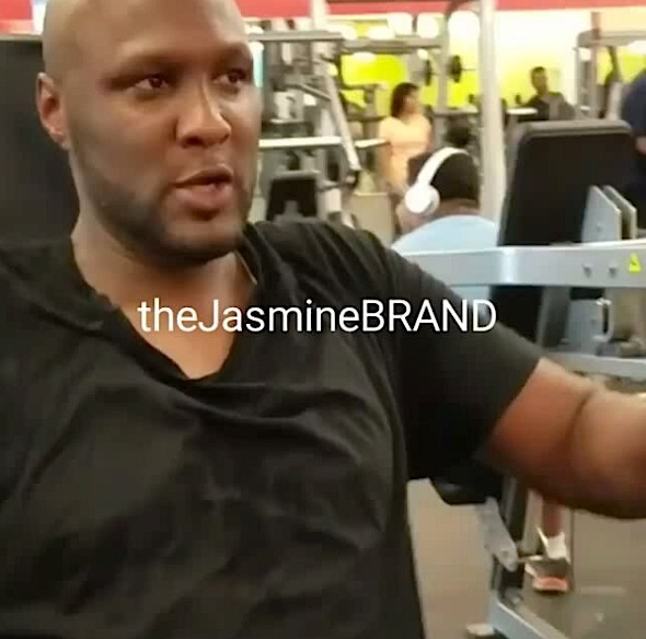 Lamar Odom Hits the Gym [VIDEO]