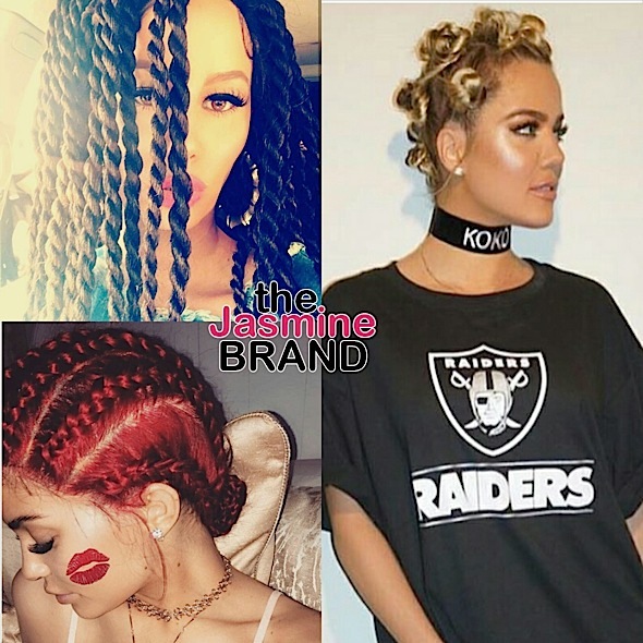 Kylie Jenner Goes Red, Amber Rose Rocks Braids + Khloe Kardashian Debuts Bantu Knots [photos]