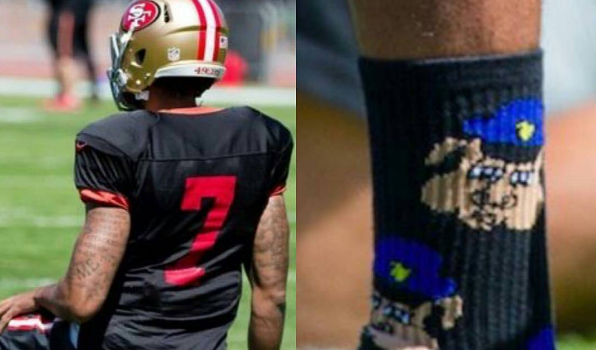Colin Kapernick Explains Why He Wore Socks Depicting Cops As Pigs