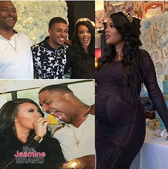 angela simmons baby bump