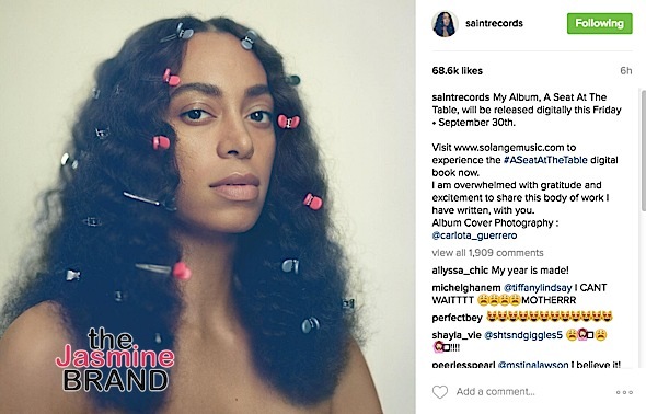 Solange Knowles Announces New Album 'A Seat At The Table'