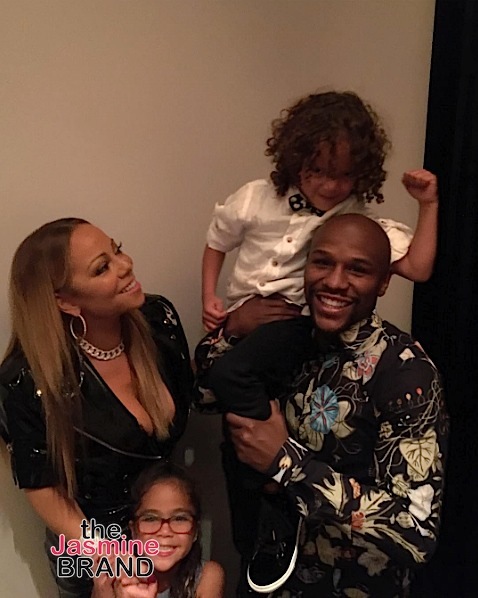 Queen Latifah & Boris Kodjoe Cheer On Serena Williams, Mariah Carey Chills With Floyd Mayweather + The Rock, LeBron James, Drake, Simone Manuel