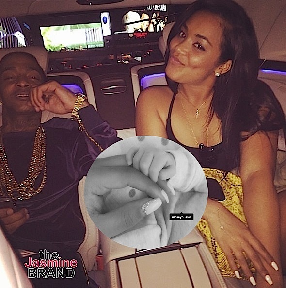 Surprise! Lauren London & Nipsey Hussle Announce They Have A Son, Kross [Photos]