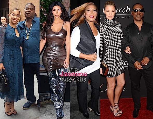 Kim Kardashian Rocks Nips & Metallic, Queen Latifah Hits NYFW Kick-Off Party, Tracy Morgan & Wife In NYC + Eddie Murphy’s ‘Mr. Church’ Premiere