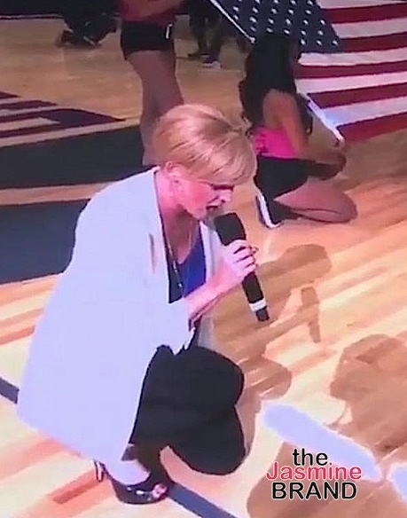 White Singer Leah Tysse Takes A Knee During National Anthem [VIDEO]