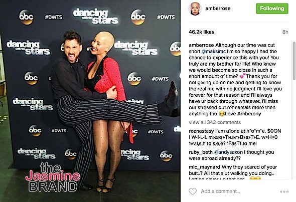 Amber Rose Voted Off 'Dancing With The Stars'