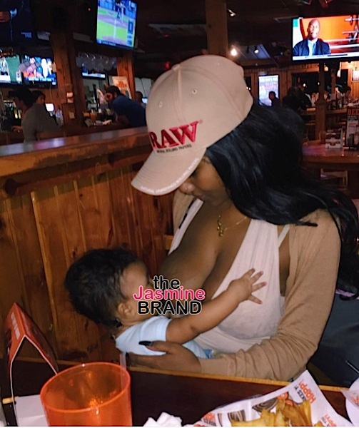 Zola The Stripper Openly Breastfeeds At Hooters [Photo]