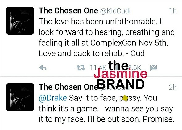 Kid Cudi Takes A Break From Rehab, Calls Drake A Vagina 