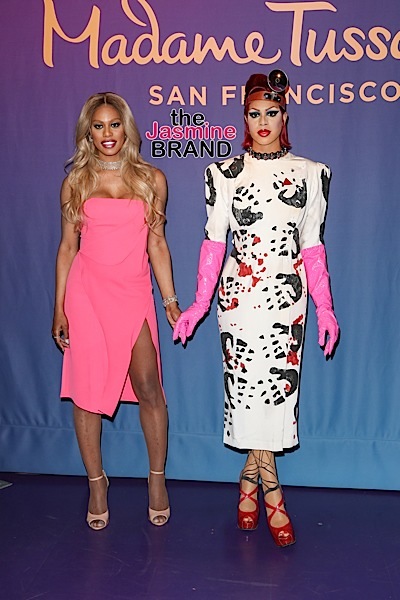 Laverne Cox "Dr. Frank-N-Furter" of "The Rocky Horror Picture Show" Wax Figure Photocall at Madame Tussauds Hollywood