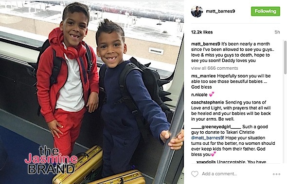 Matt Barnes: Gloria Govan Won't Let Me See Our Kids Enough, Begs Judge To  Change Custody - theJasmineBRAND