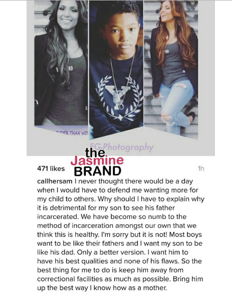Reality Star Mendeecees Harris' Baby Mama Explains Why Son Shouldn't Visit Dad In Jail