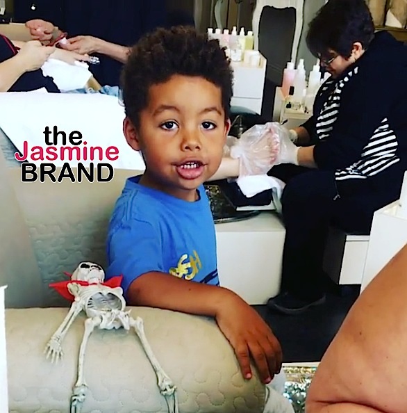 Amber Rose’s Son Gets Manicure & Pedicure: F**k gender roles! [VIDEO]