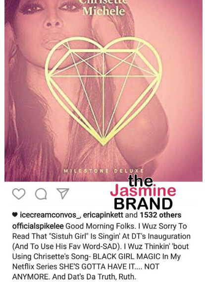 Chrisette Michele s Fiance Calls Out Spike Lee F k you