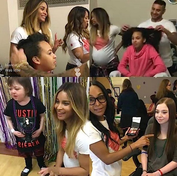 Ciara’s Glam Squad Provides Make Overs At Seattle Children’s Hospital [Photos]