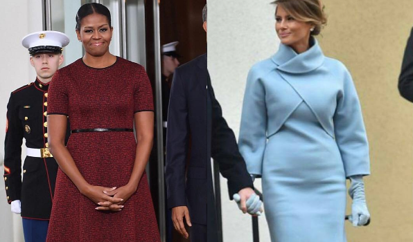 Michelle Obama Wears Jason Wu, Melania Trump In Ralph Lauren For Inauguration [Photos]
