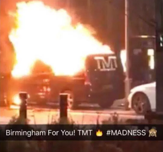 Floyd Mayweather’s TMT Van Torched [VIDEO]