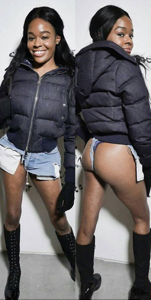 A$& Out! Azealia Banks Wears Denim Thong Shorts [Photos]