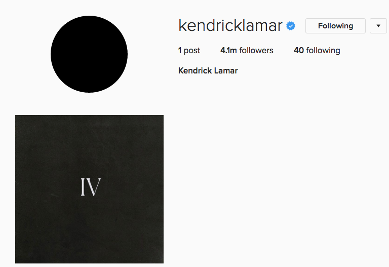 Kendrick Lamar's Alleged Burner Instagram Account Found - AllHipHop