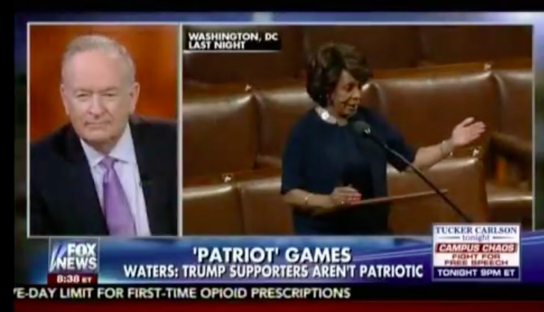 [UPDATED]: Bill O’Reilly Mocks Maxine Waters: I’m distracted by her James Brown wig. [VIDEO]