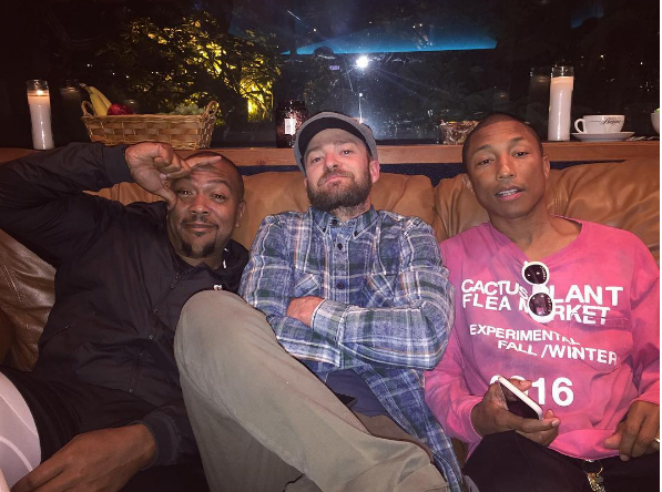 Timbaland, Justin Timberlake & Pharrell Working On New Music? [Photo]