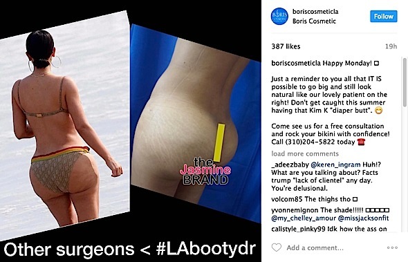 Kim Kardashian 'Diaper Butt' Trashed By Surgeon.