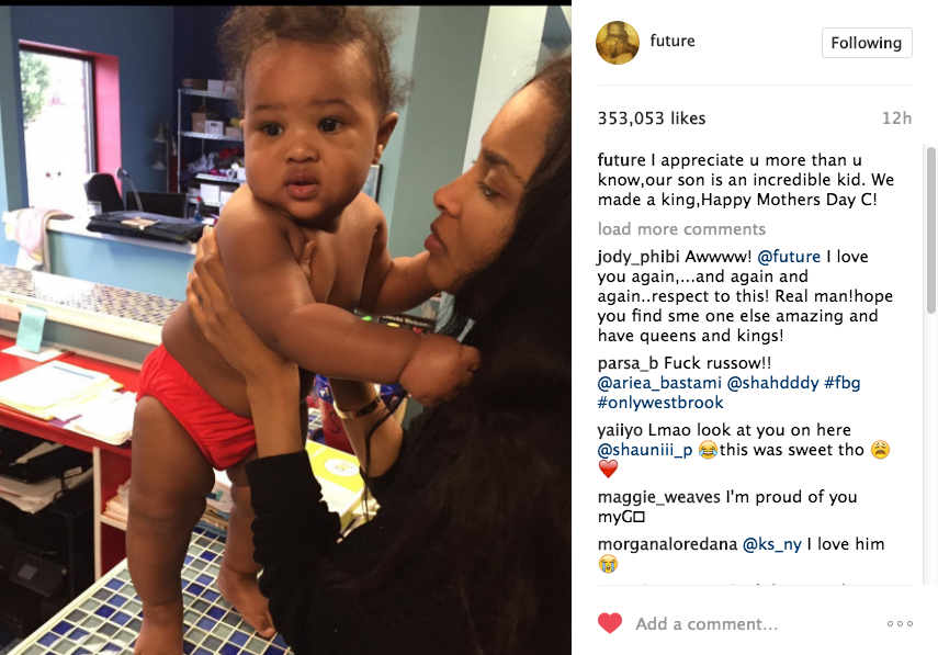 Future Sends Love To Ciara & Baby Mamas + Russell Wilson Dragged For Referring To Baby Future As His Kid
