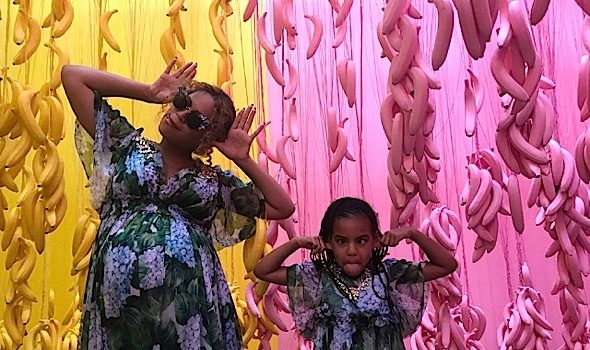 Beyonce, Jay Z & Blue Ivy Attend ‘Museum of Ice Cream’