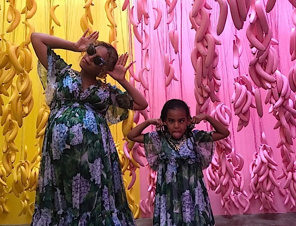 Beyonce, Jay Z & Blue Ivy Attend ‘Museum of Ice Cream’
