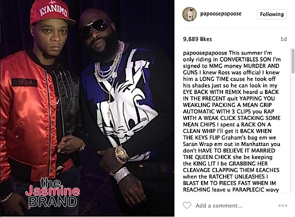 Remy Ma's Husband Papoose Signs To Rick Ross' MMG