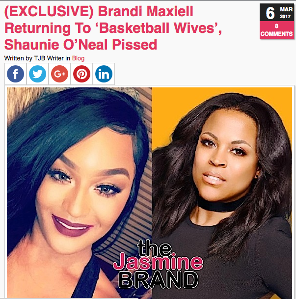 Brandi Maxiell Says 'Basketball Wives' Begged Her & Malaysia Pargo To Return 