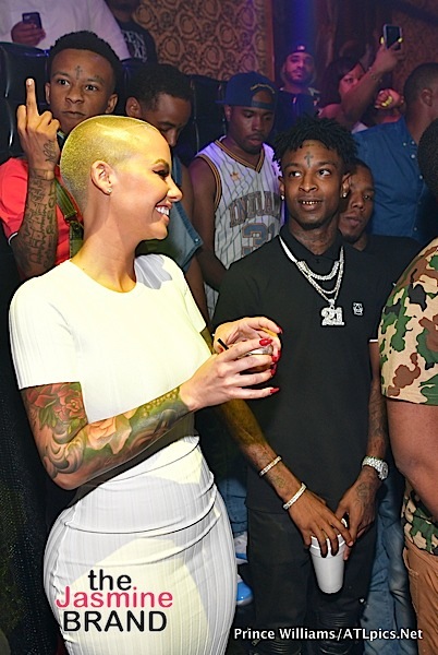 Celebrity Sighting: Amber Rose and 21 Savage in Atlanta