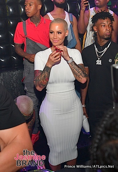 Celebrity Sighting: Amber Rose and 21 Savage in Atlanta