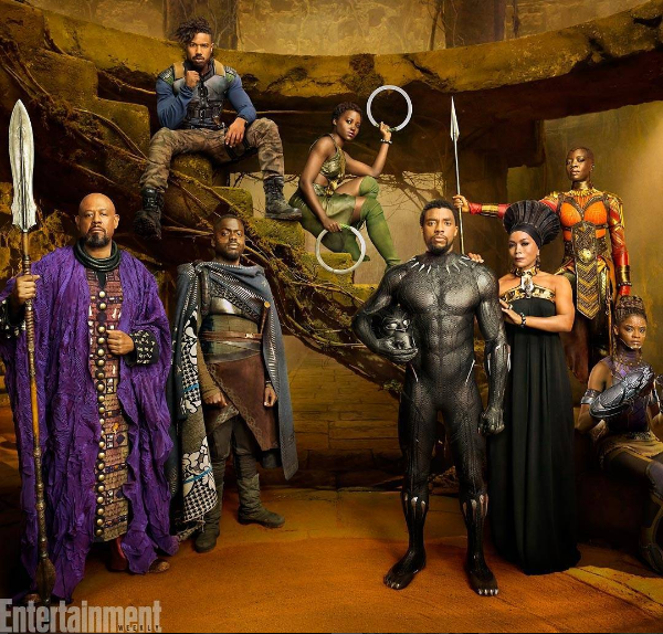 See the “Black Panther” Shoot! Chadwick Boseman, Lupita Nyong’o, Michael B. Jordan, Danai Gurira, Angela Bassett [Photos]