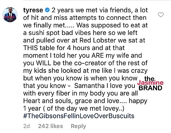 Tyrese & His Wife Relive 1st Date At Red Lobster