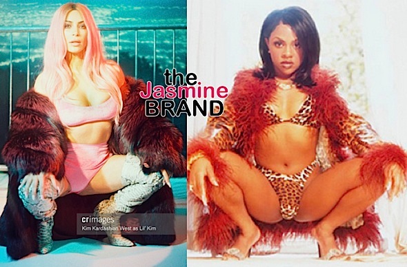 Kim Kardashian Channels Lil Kim & Pamela Anderson [Photos]