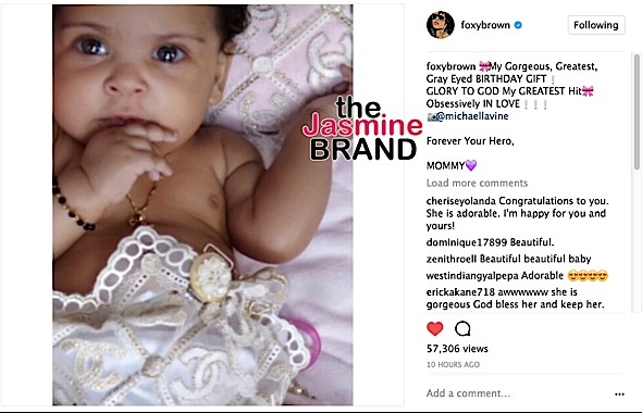 Foxy Brown Reveals Infant Daughter
