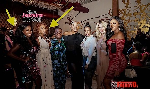 Eva Marcille Films w/ Real Housewives of Atlanta Cast + Kenya Moore, Cynthia Bailey, NeNe Leakes & More Celebrate Kandi Burruss Cover