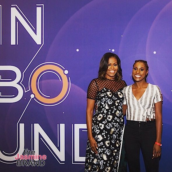 Michelle Obama Admits She Was Mad at “Insecure” Finale + Hugs It Out w/ Issa Rae