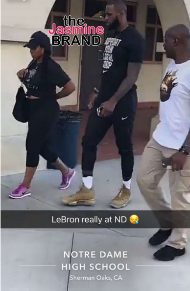 LeBron James & Wife Visit Private Schools In LA [Photo]