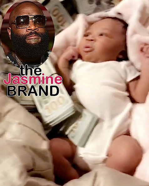 Rick Ross Debuts Newborn Daughter, Surrounded By Cash