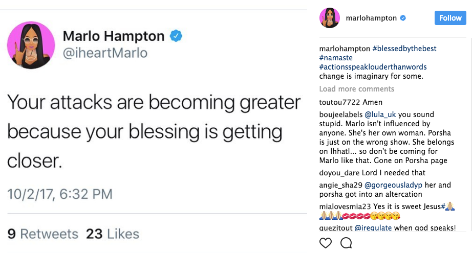 Porsha Williams Kicked Off RHOA Trip After Almost Fighting Marlo Hampton + Both Speak Out On Social Media
