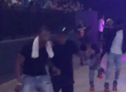 Usher Celebrates B-Day On Roller Skates w/ Chris Brown, Jermaine Dupri, Omarion, Eric Bellinger