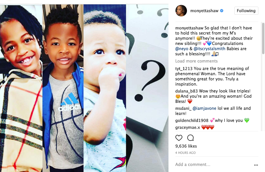 NeYo & Wife Announce Pregnancy, Singer's Ex Monyetta Shaw Shares Her Excitement