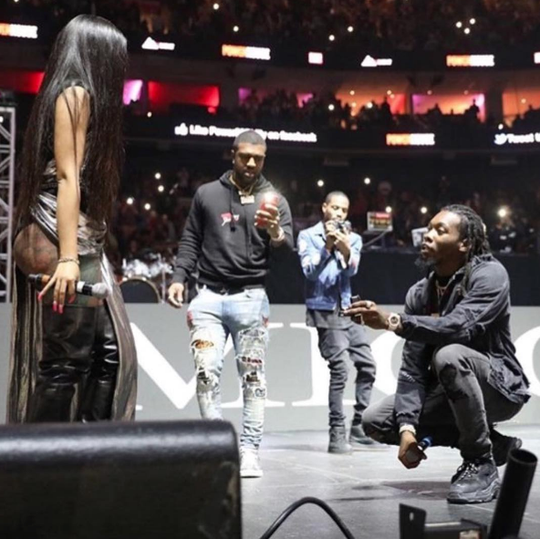 Cardi B & Offset Engaged, See The Sweet Proposal! [VIDEO]