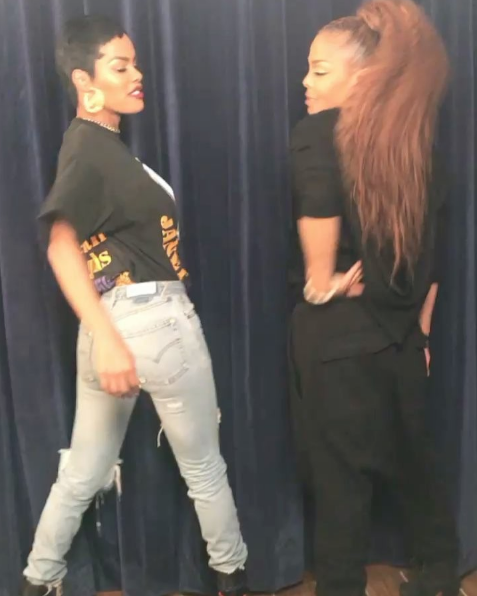 Teyana Taylor Meets Idol Janet Jackson [VIDEO]