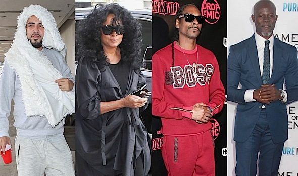 Karrueche, Snoop & Wife Hit TBS Premiere, Diana Ross & French Montana At LAX + Djimon Hounsou Spotted At LA Premiere